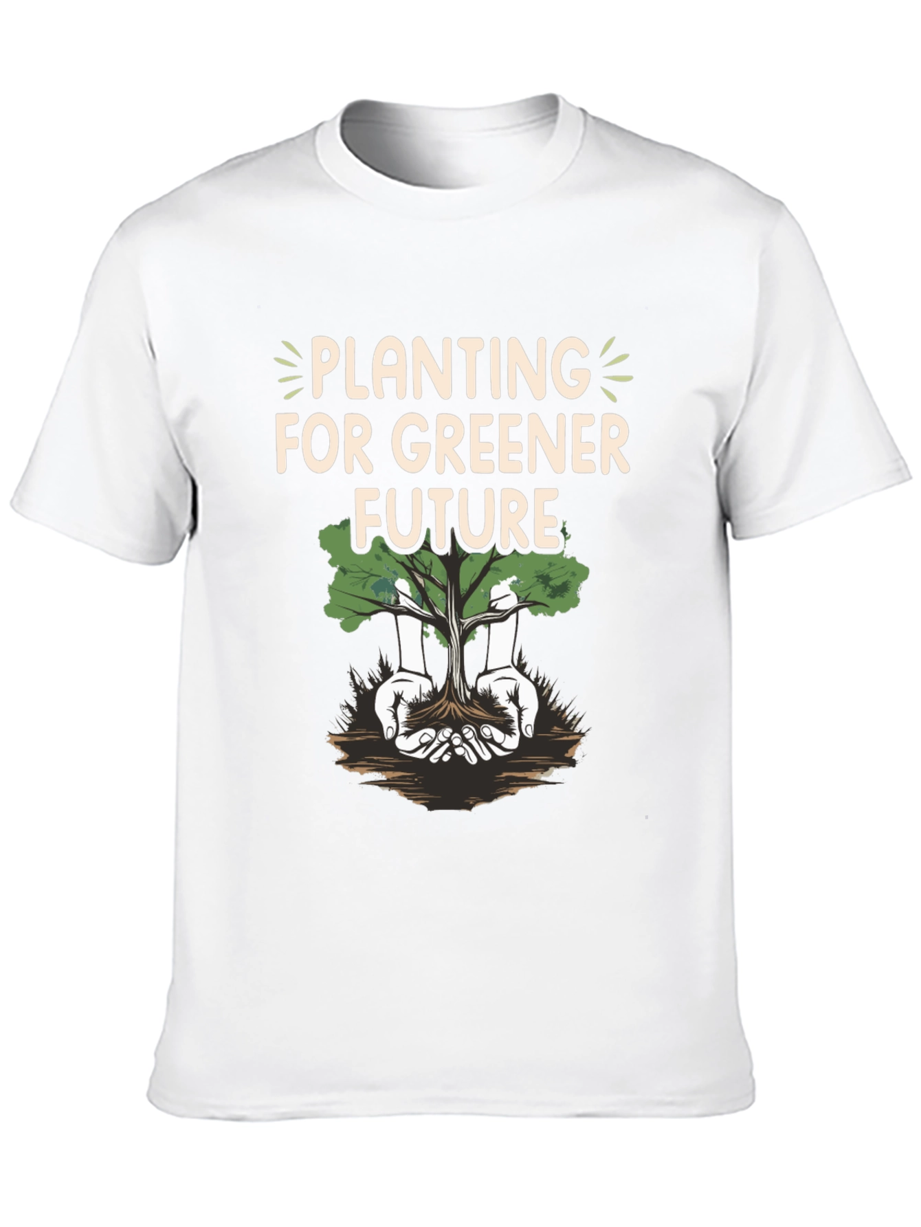 Planting for Greener Future Graphic T-Shirt