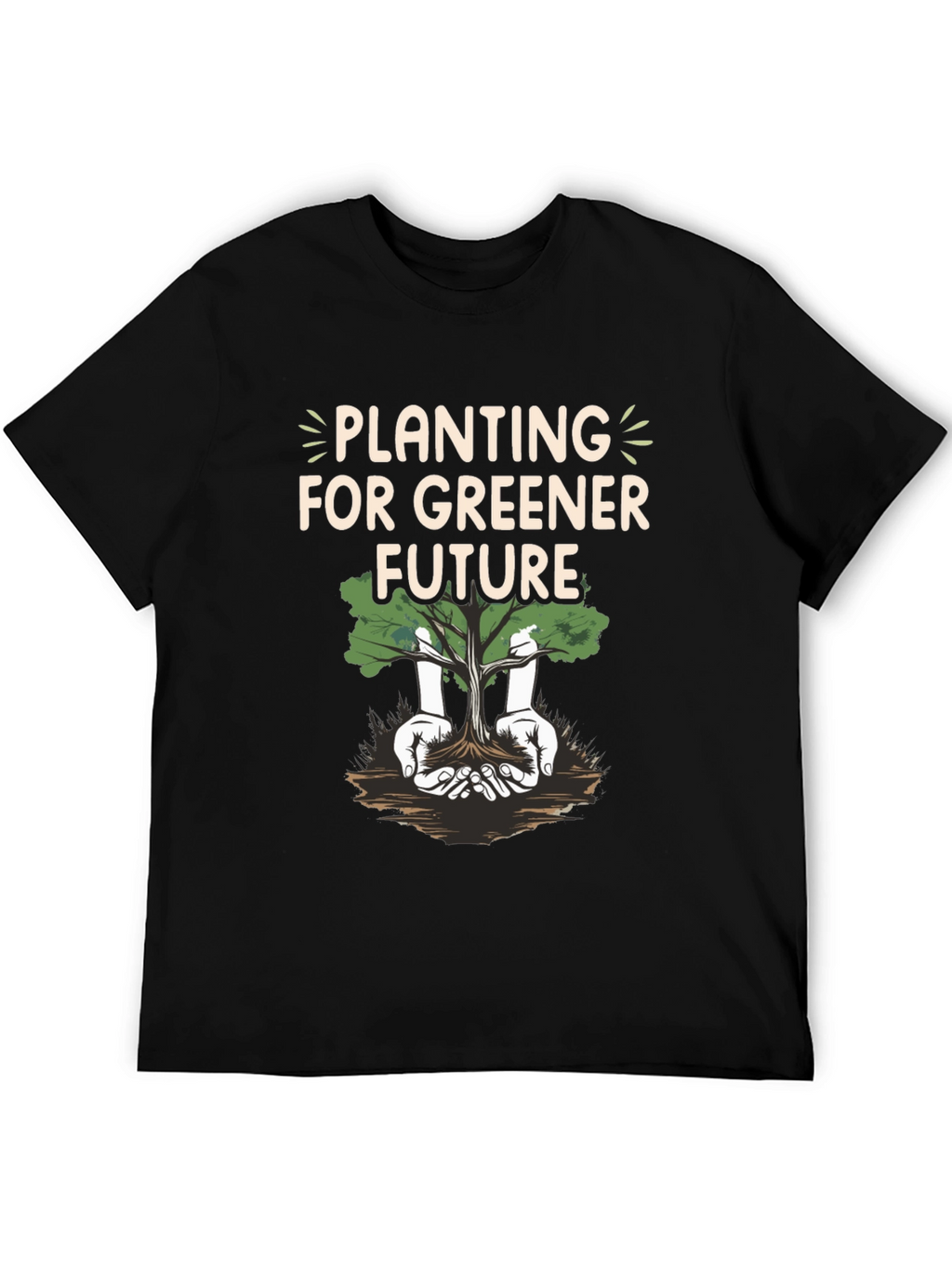 Planting for Greener Future Graphic T-Shirt