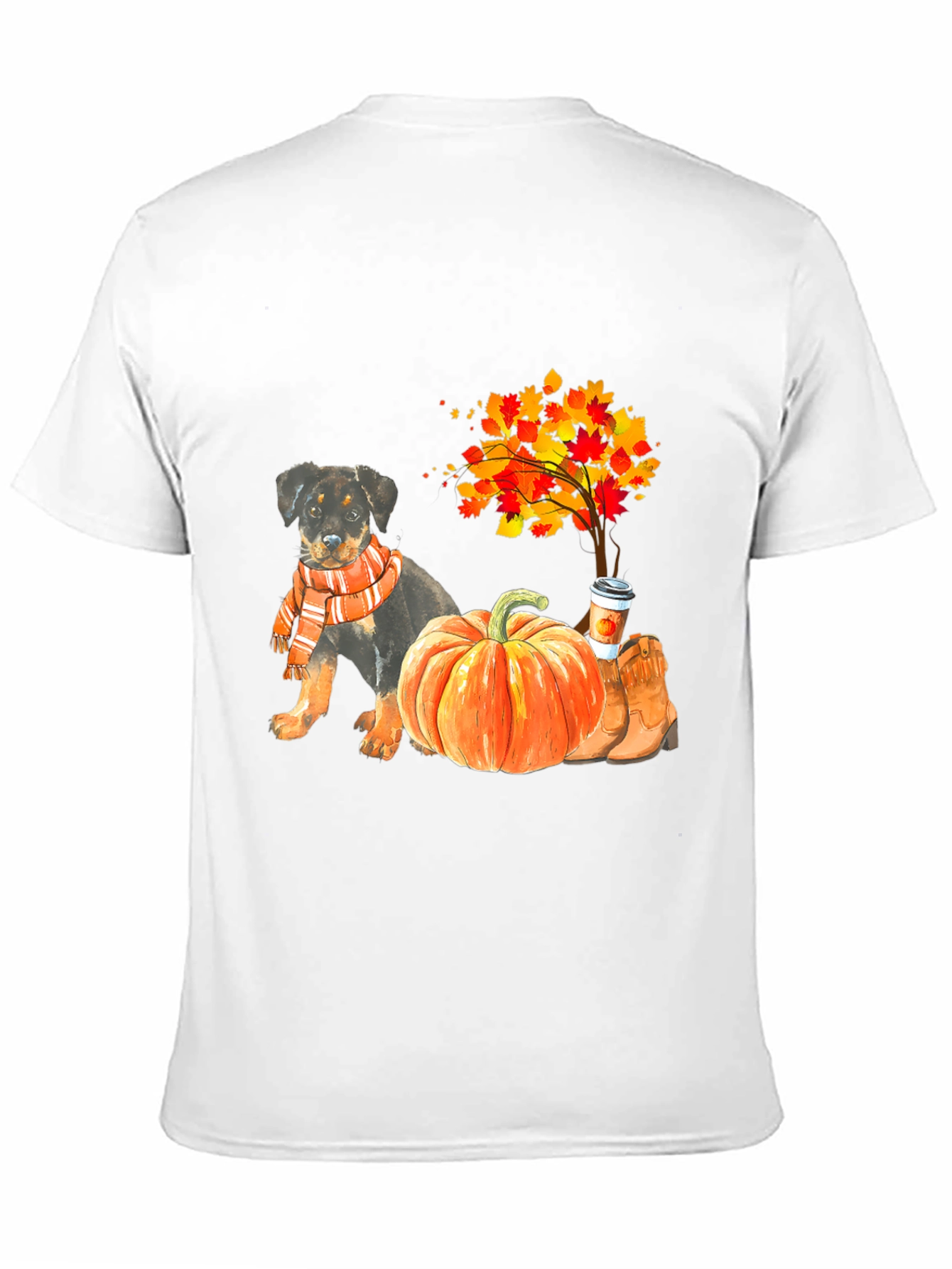 Fall Rottweiler Pumpkin T-Shirt