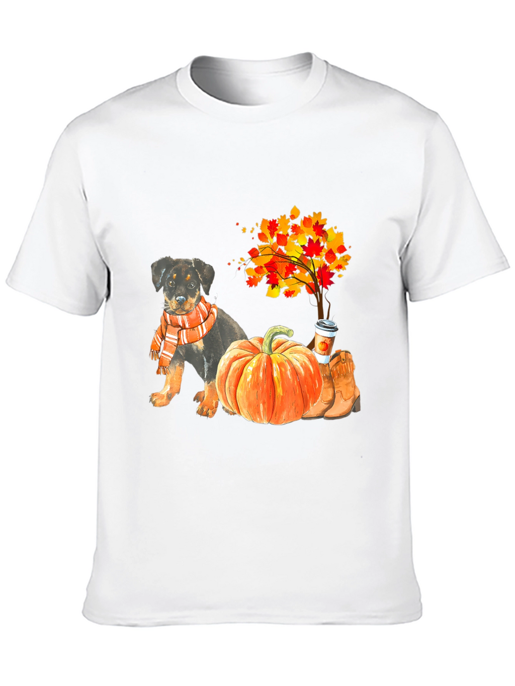 Fall Rottweiler Pumpkin T-Shirt