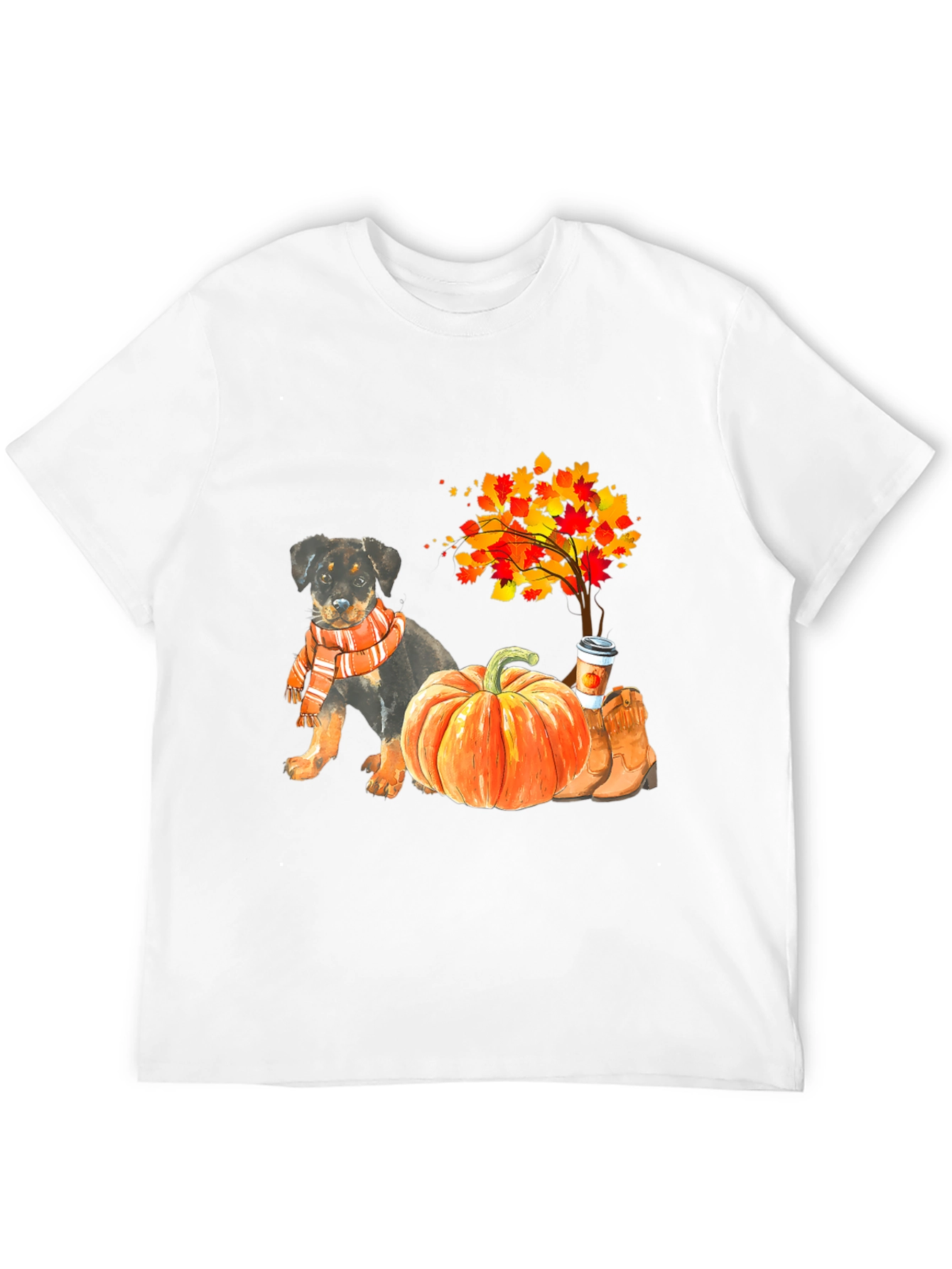 Fall Rottweiler Pumpkin T-Shirt