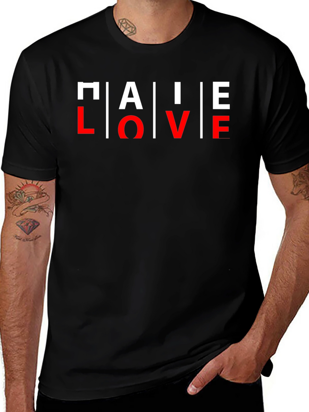 Greek Love T-Shirt - Unique Graphic Tee