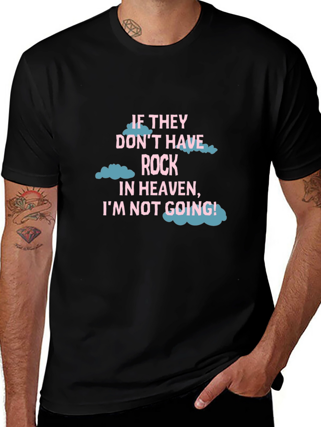 Rock In Heaven Funny T-Shirt