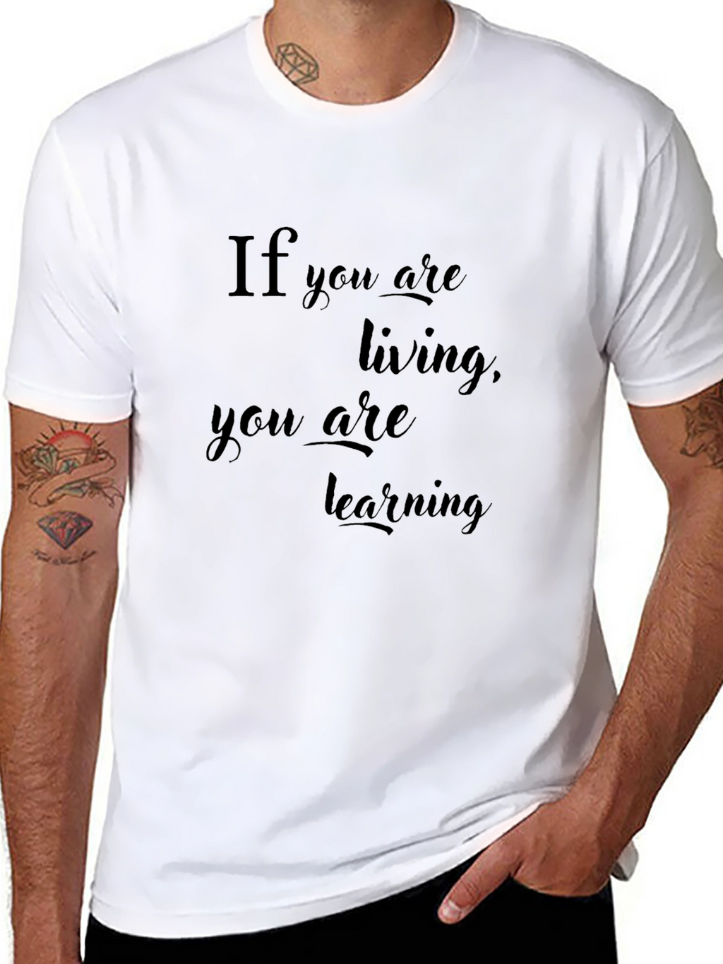 Inspirational If You Are Living Black T-Shirt