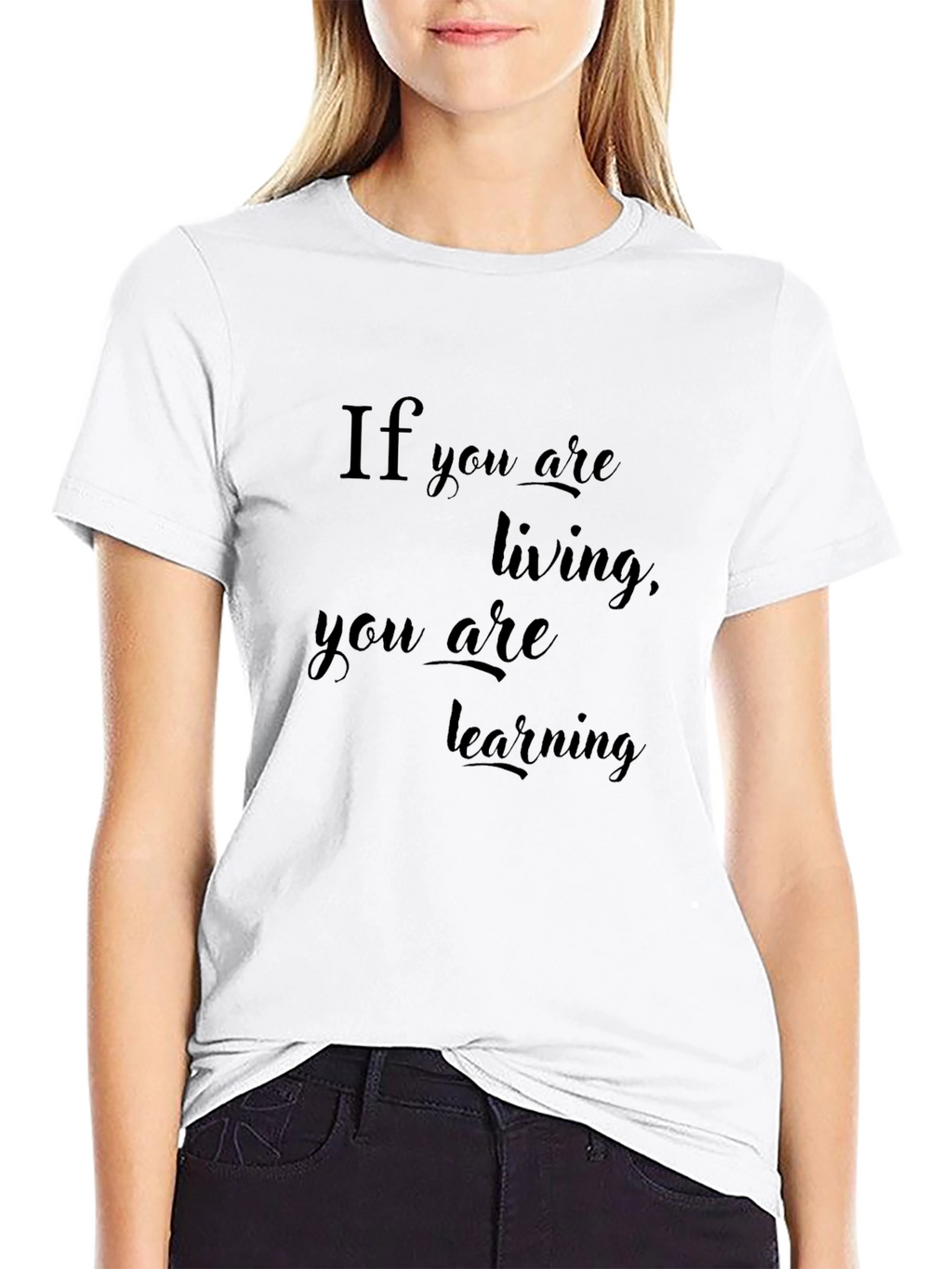 Inspirational If You Are Living Black T-Shirt
