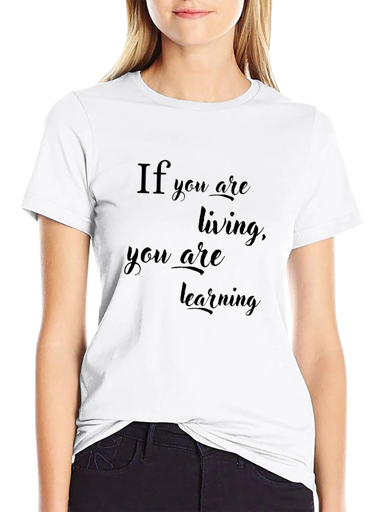 Inspirational If You Are Living Black T-Shirt