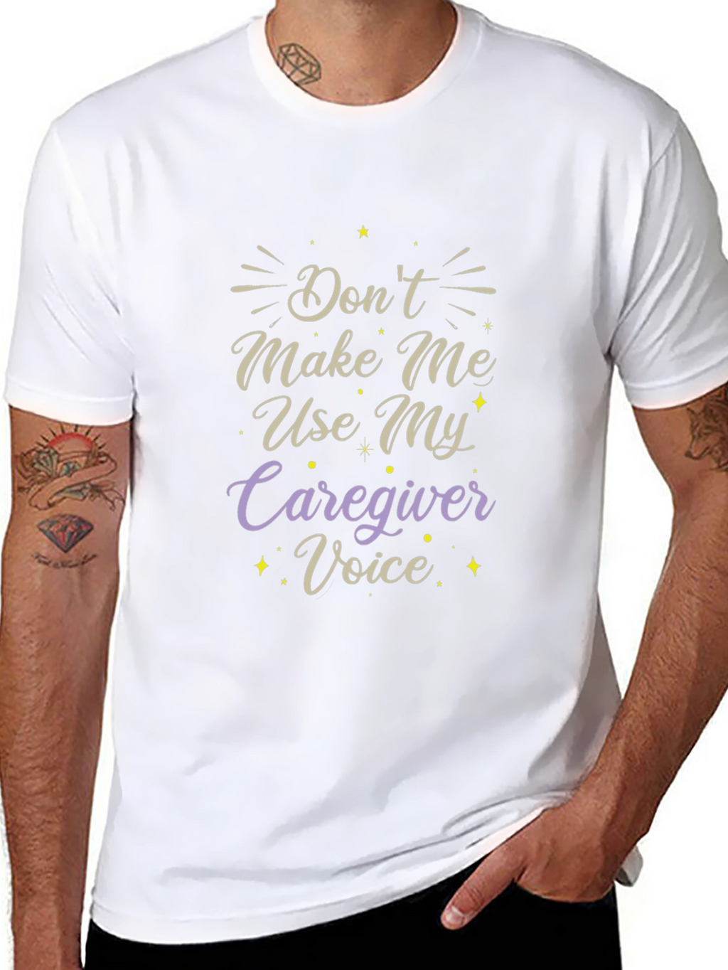 Caregiver Voice T-Shirt - Funny Slogan Tee