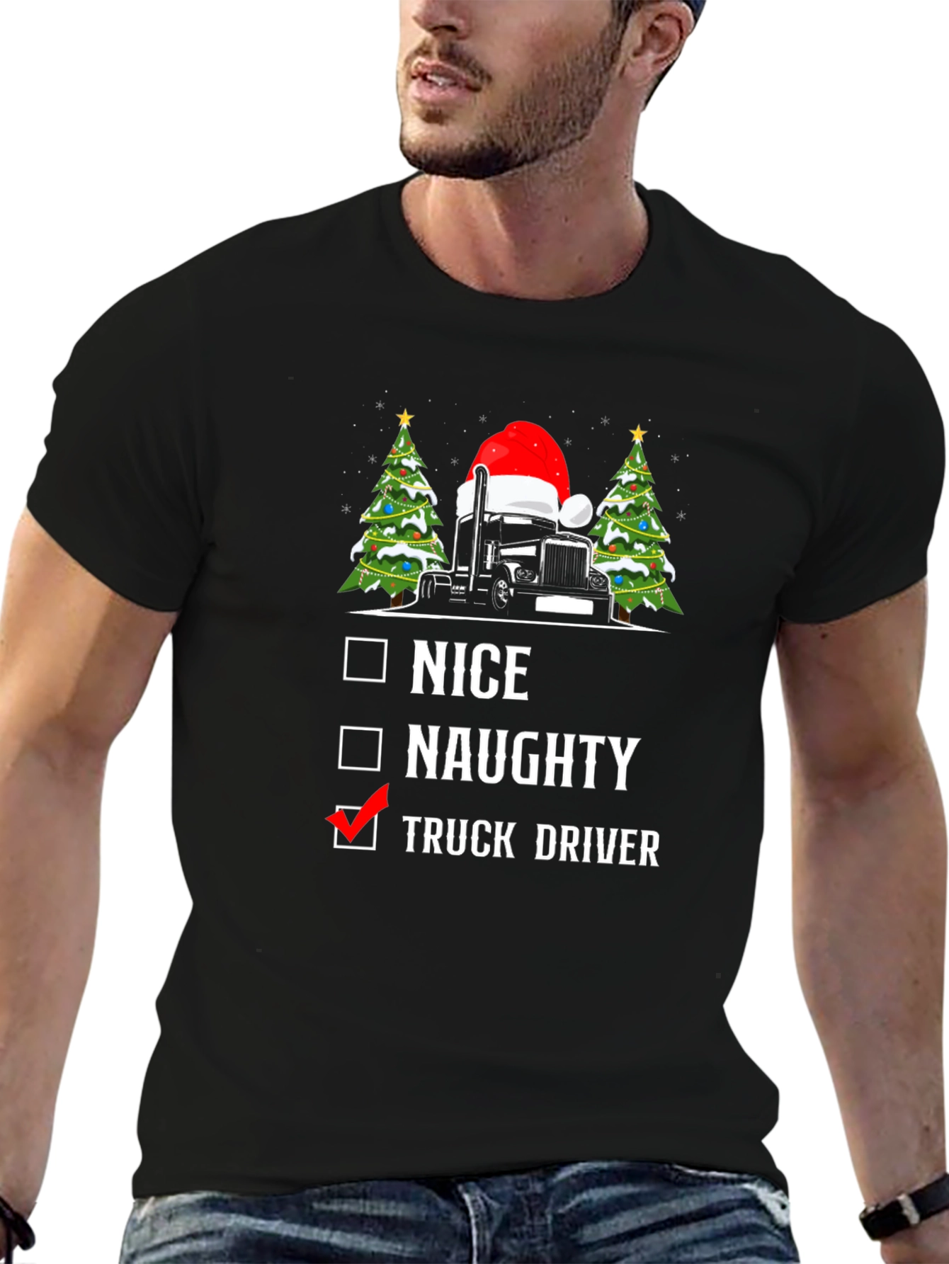 Truck Driver Christmas T-Shirt