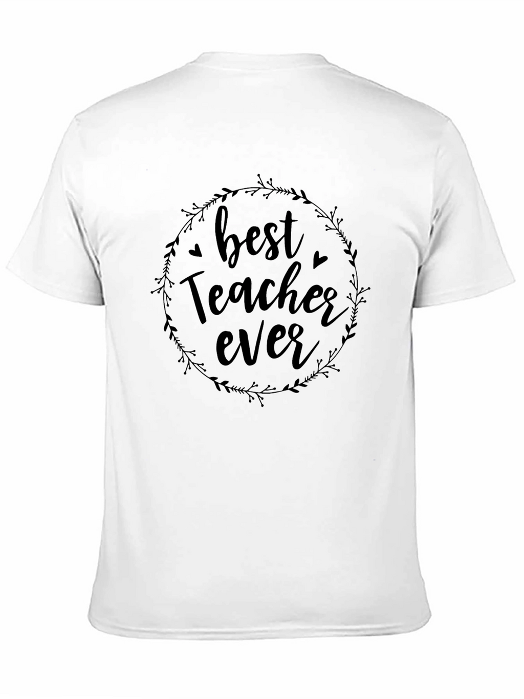 Best Teacher Ever Black Graphic T-Shirt