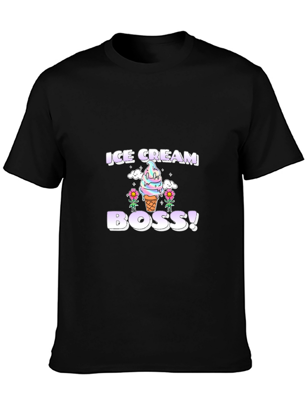 Ice Cream Boss Graphic Tee - Fun Foodie T-Shirt