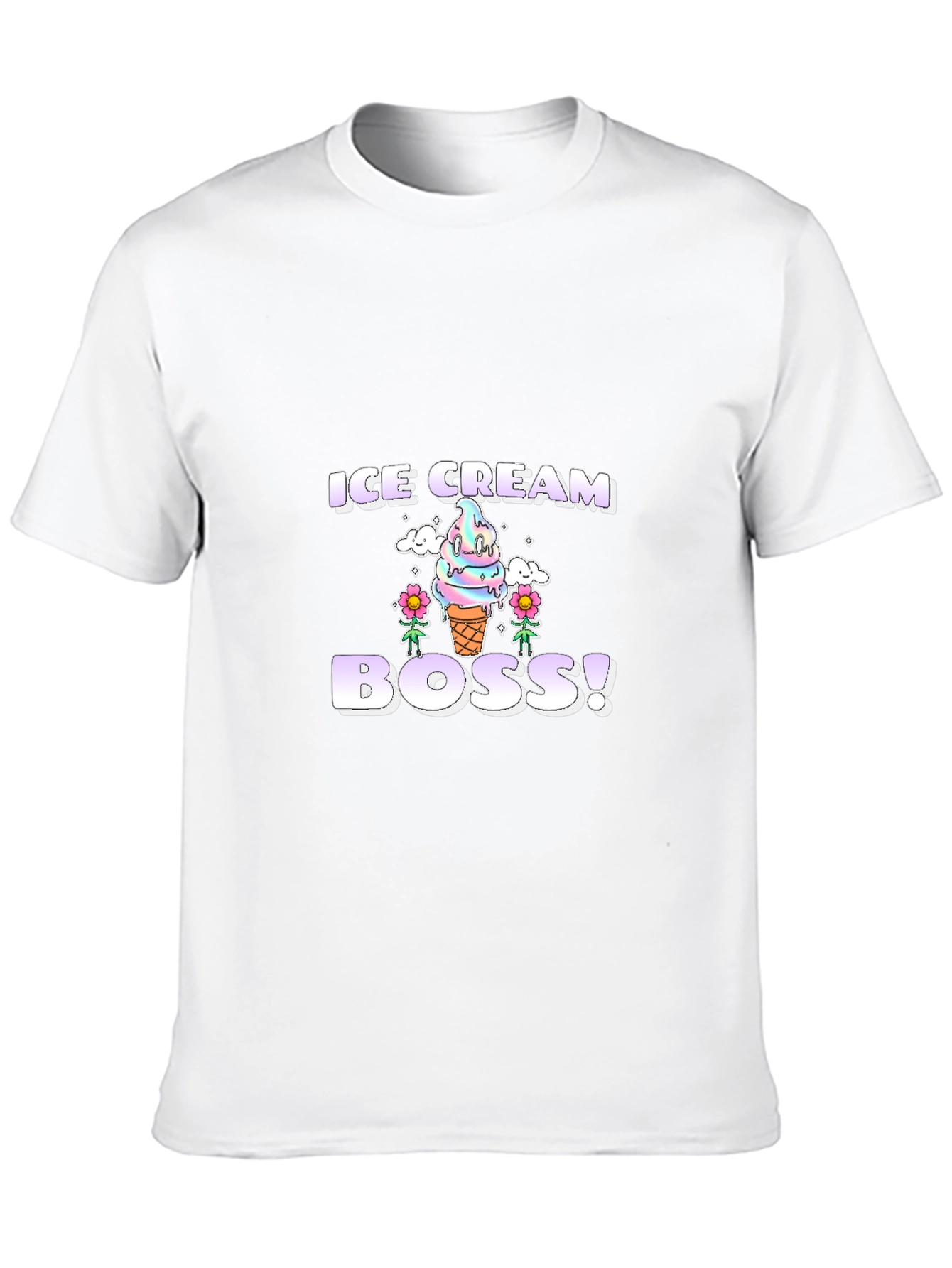 Ice Cream Boss Graphic Tee - Fun Foodie T-Shirt