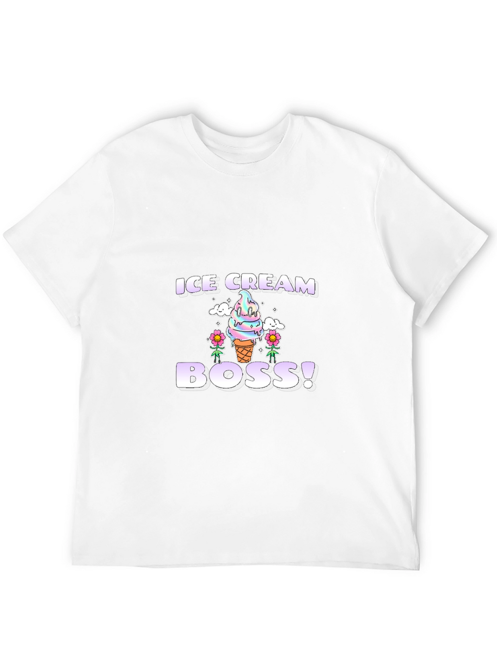 Ice Cream Boss Graphic Tee - Fun Foodie T-Shirt