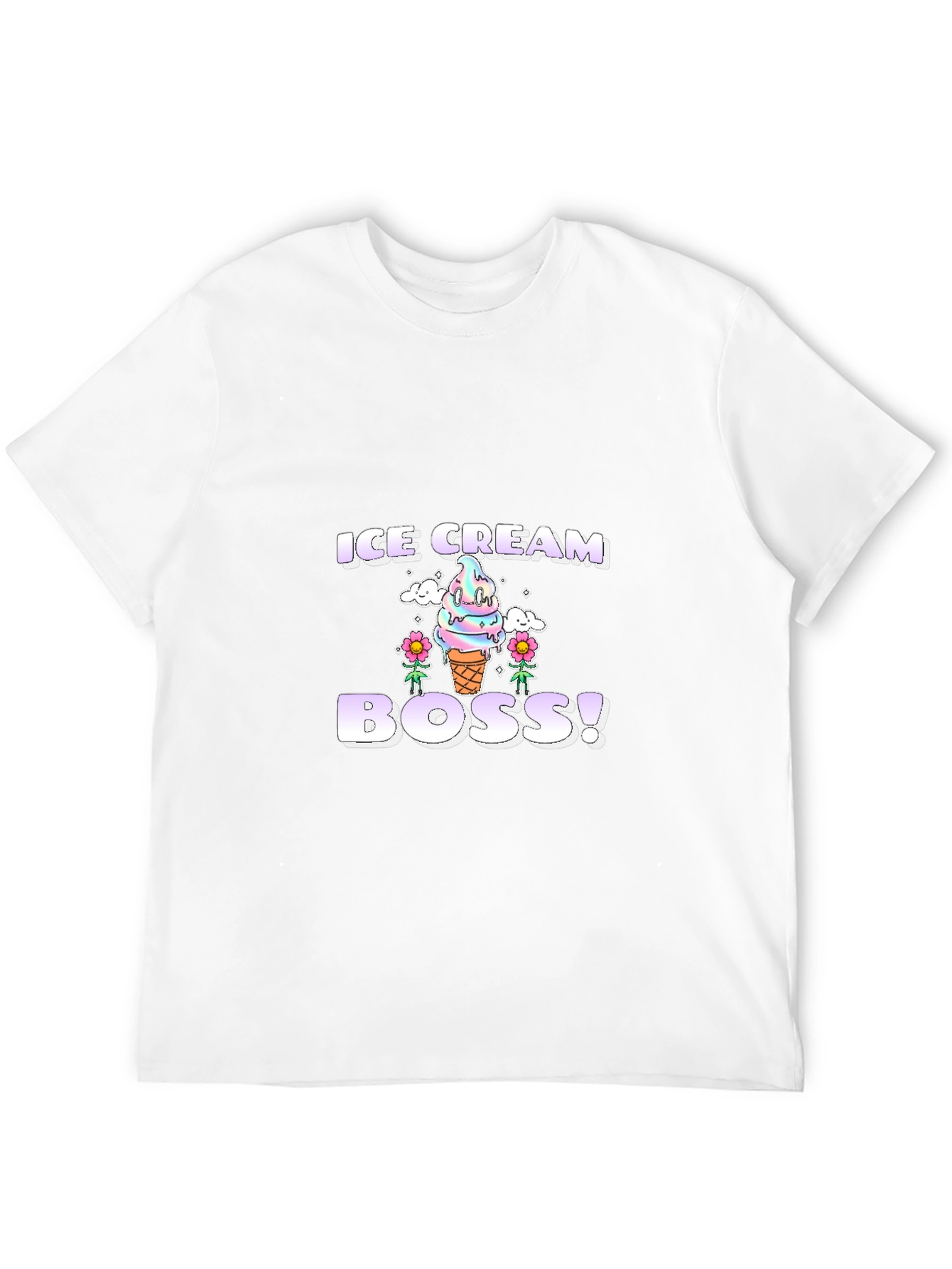 Ice Cream Boss Graphic Tee - Fun Foodie T-Shirt