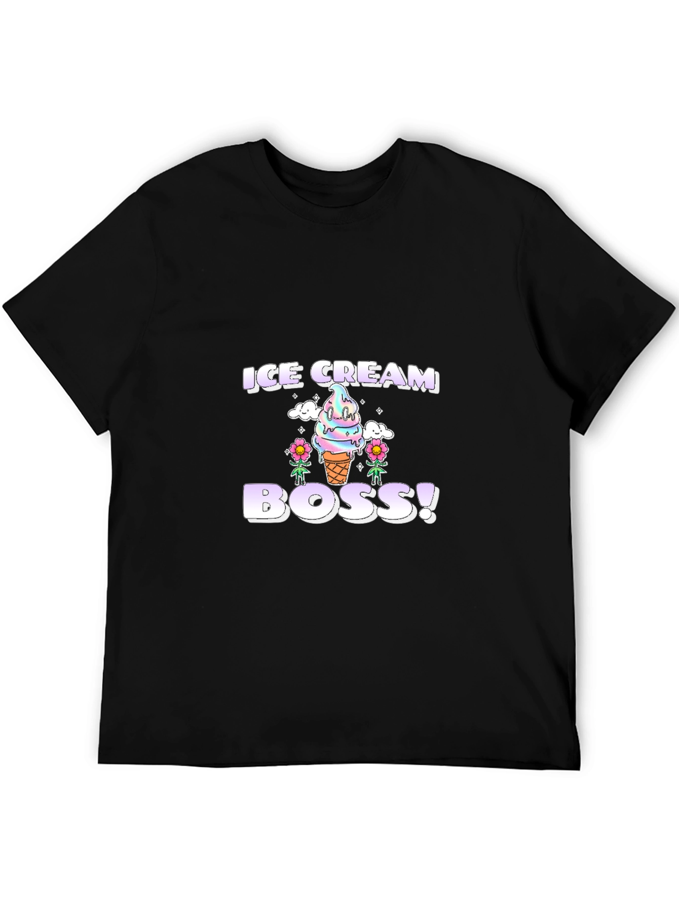 Ice Cream Boss Graphic Tee - Fun Foodie T-Shirt