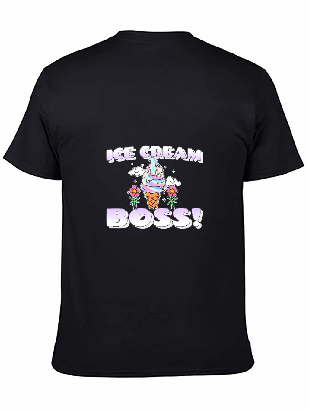 Ice Cream Boss Graphic Tee - Fun Foodie T-Shirt