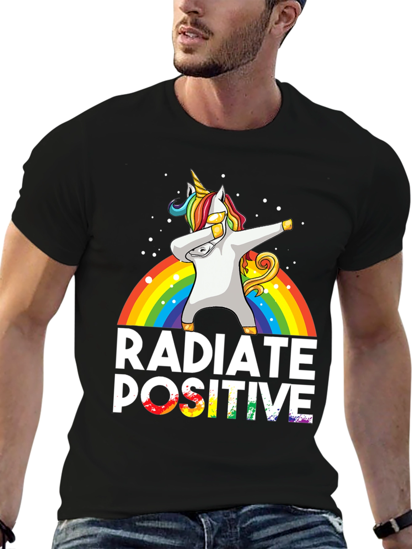 Radiate Positive Unicorn Dab T-Shirt