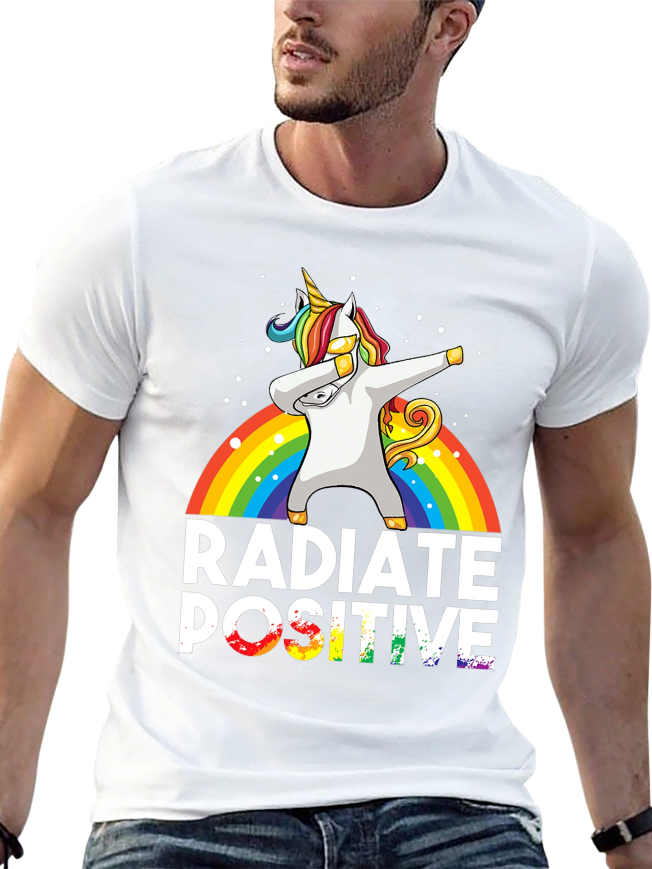 Radiate Positive Unicorn Dab T-Shirt