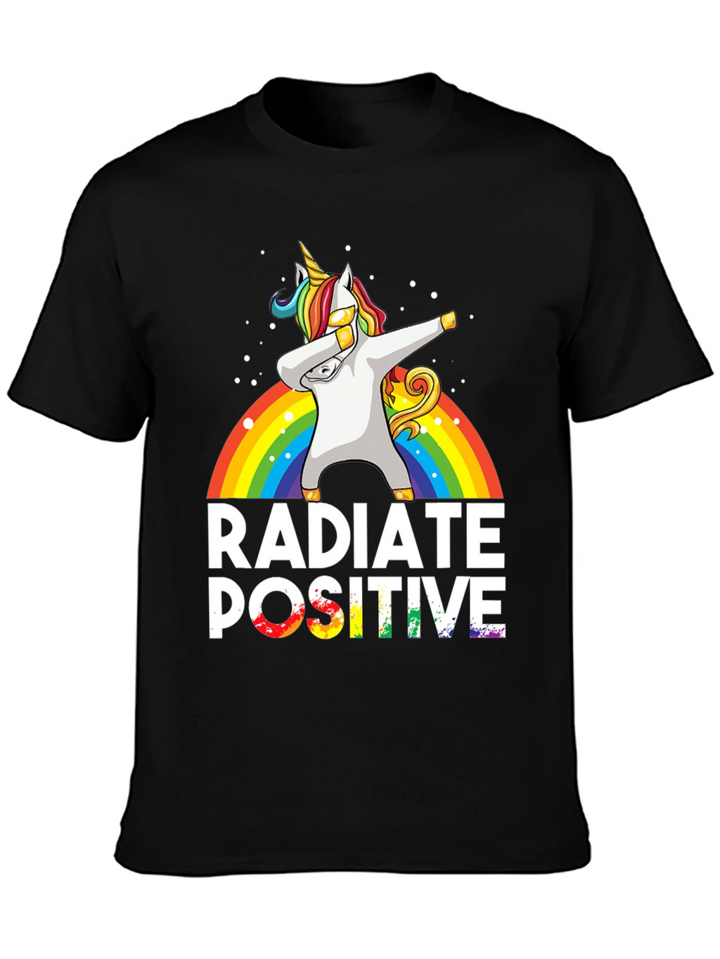 Radiate Positive Unicorn Dab T-Shirt