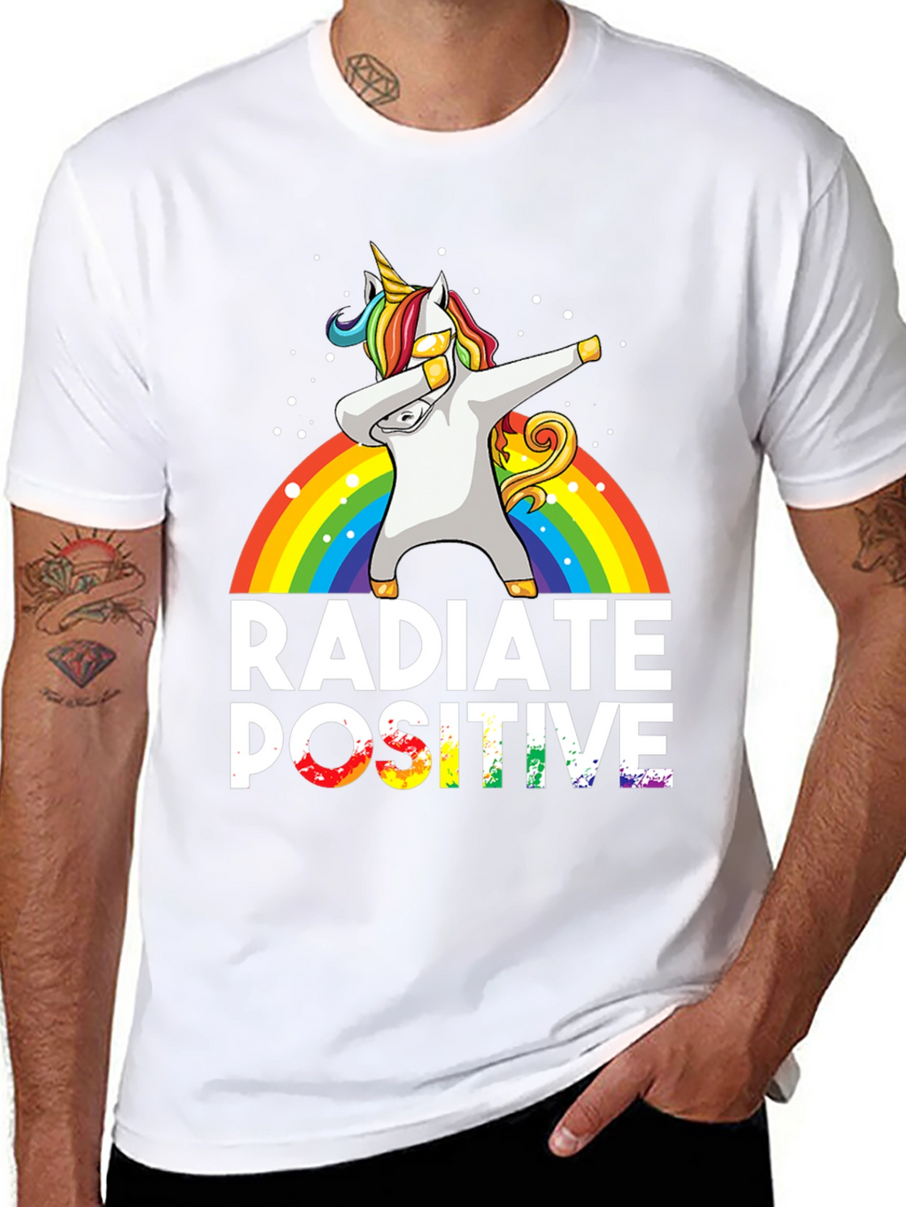 Radiate Positive Unicorn Dab T-Shirt