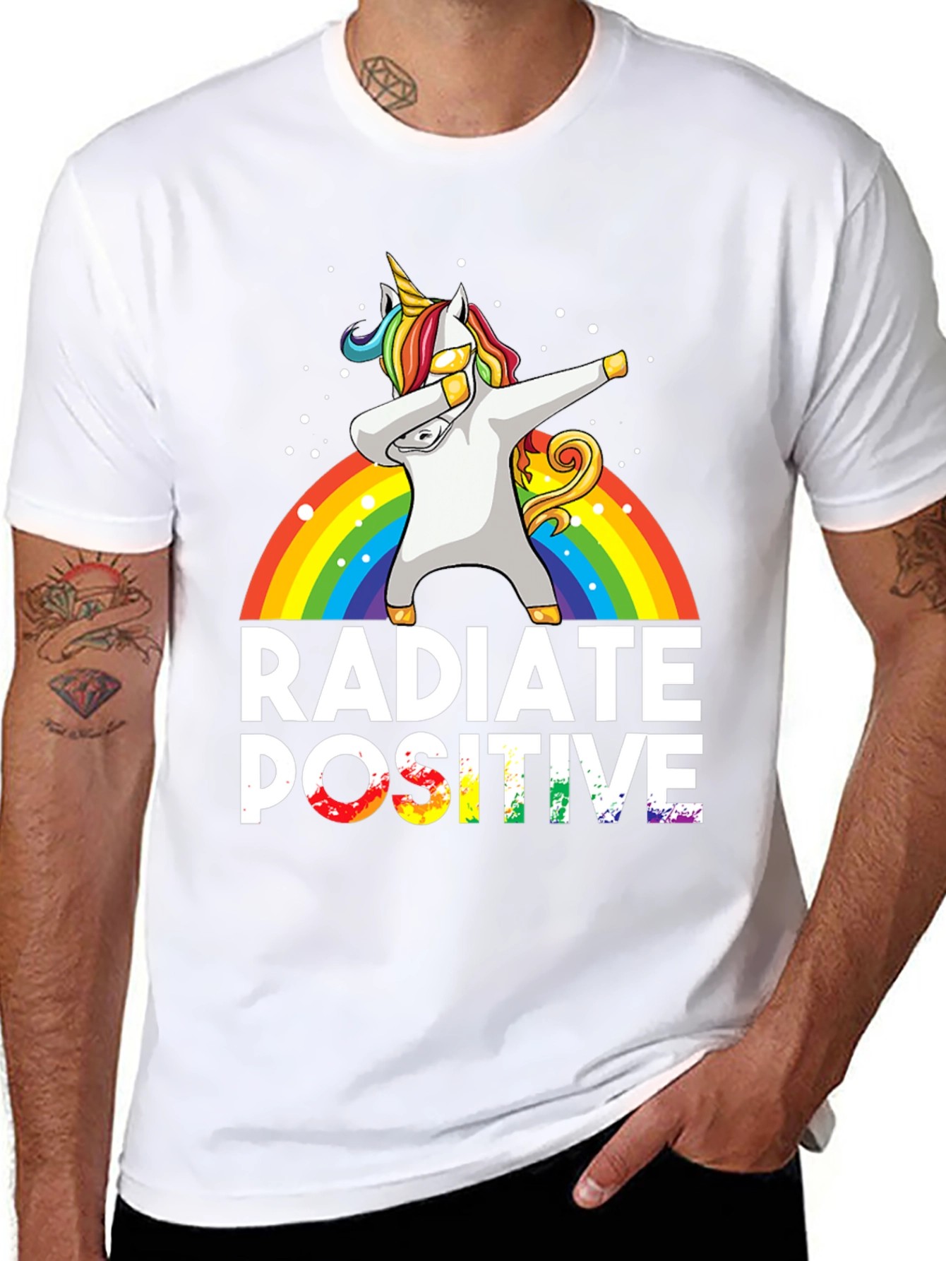Radiate Positive Unicorn Dab T-Shirt