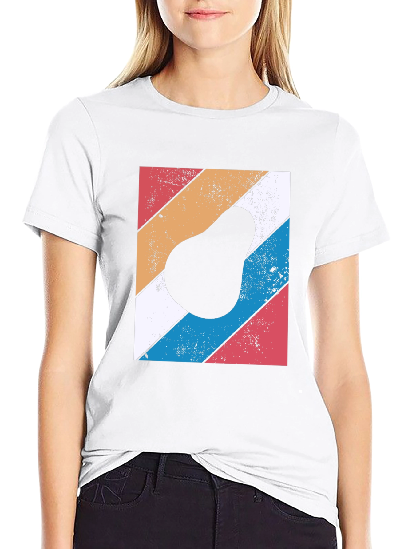 Retro Avocado Graphic Tee - Black Cotton T-Shirt