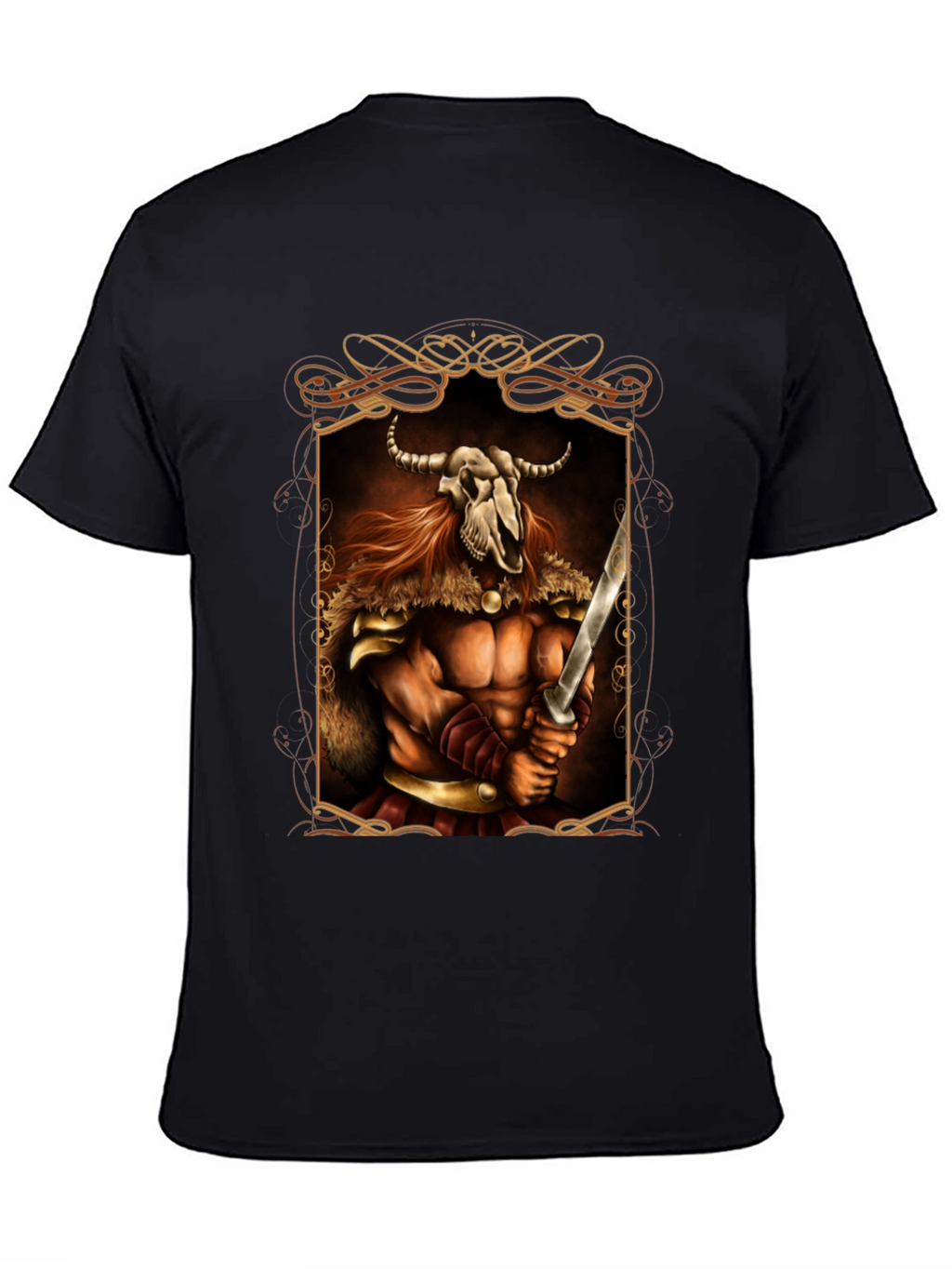 Warrior Skull Viking Graphic Tee