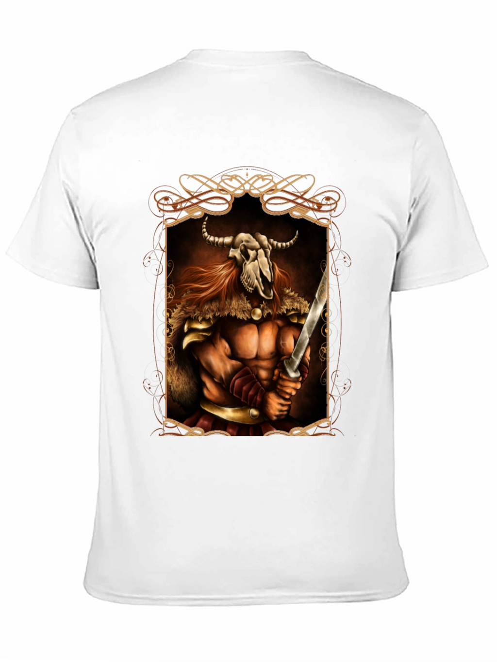 Warrior Skull Viking Graphic Tee