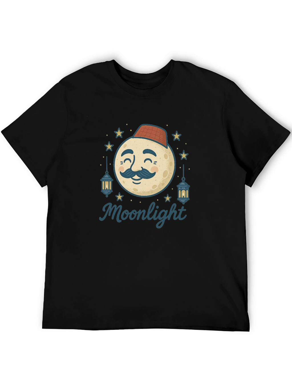 Moonlight Graphic Tee - Mens Black T-Shirt