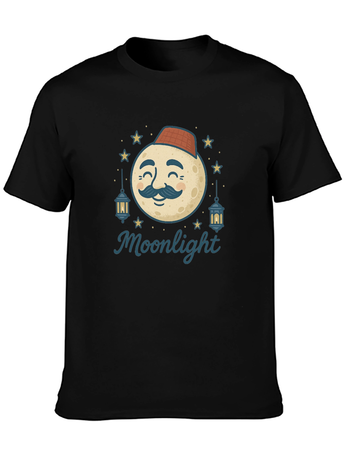 Moonlight Graphic Tee - Mens Black T-Shirt