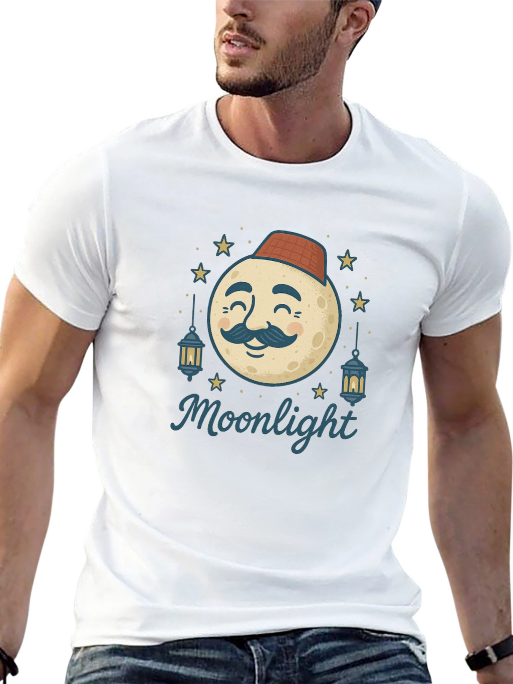 Moonlight Graphic Tee - Mens Black T-Shirt