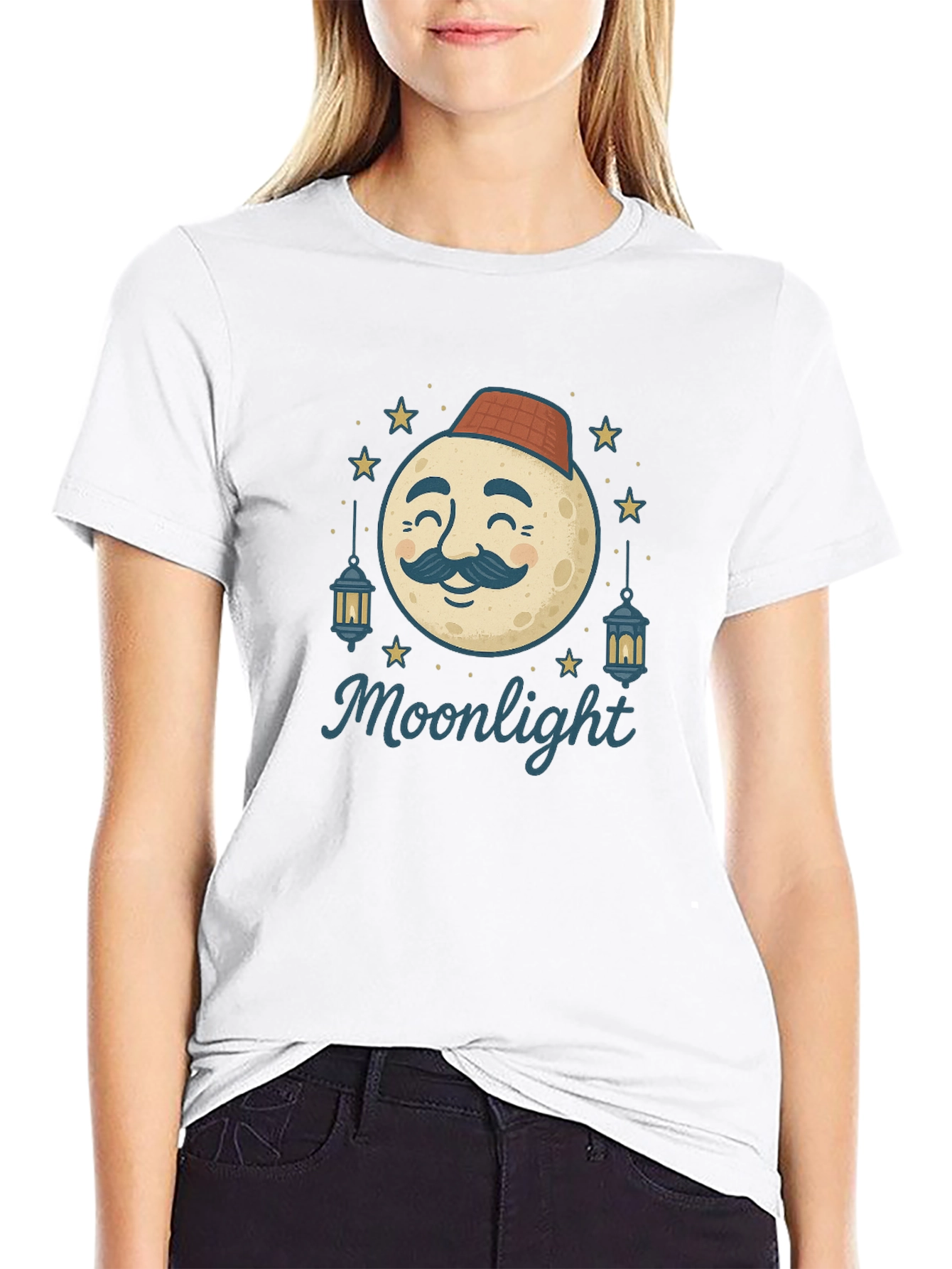 Moonlight Graphic Tee - Mens Black T-Shirt