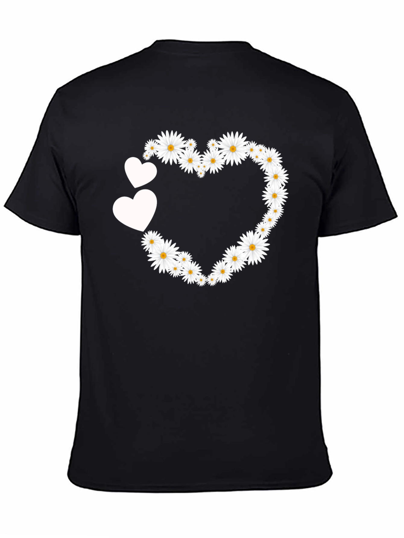 Floral Heart Tee - Cute Daisy Love T-Shirt