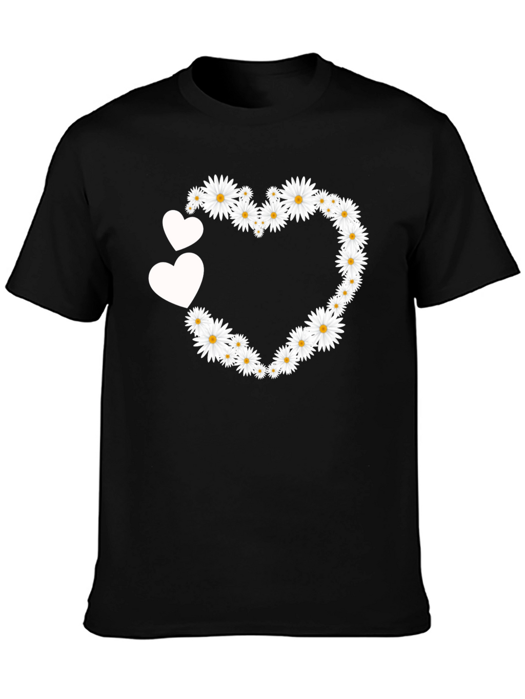 Floral Heart Tee - Cute Daisy Love T-Shirt