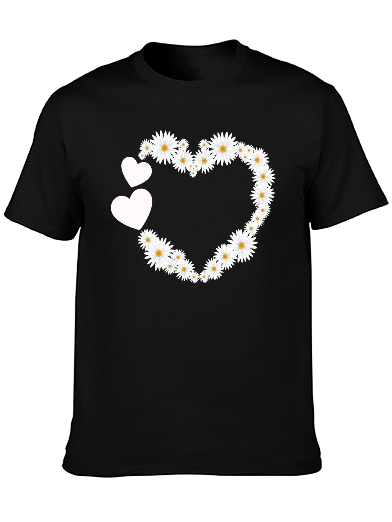 Floral Heart Tee - Cute Daisy Love T-Shirt