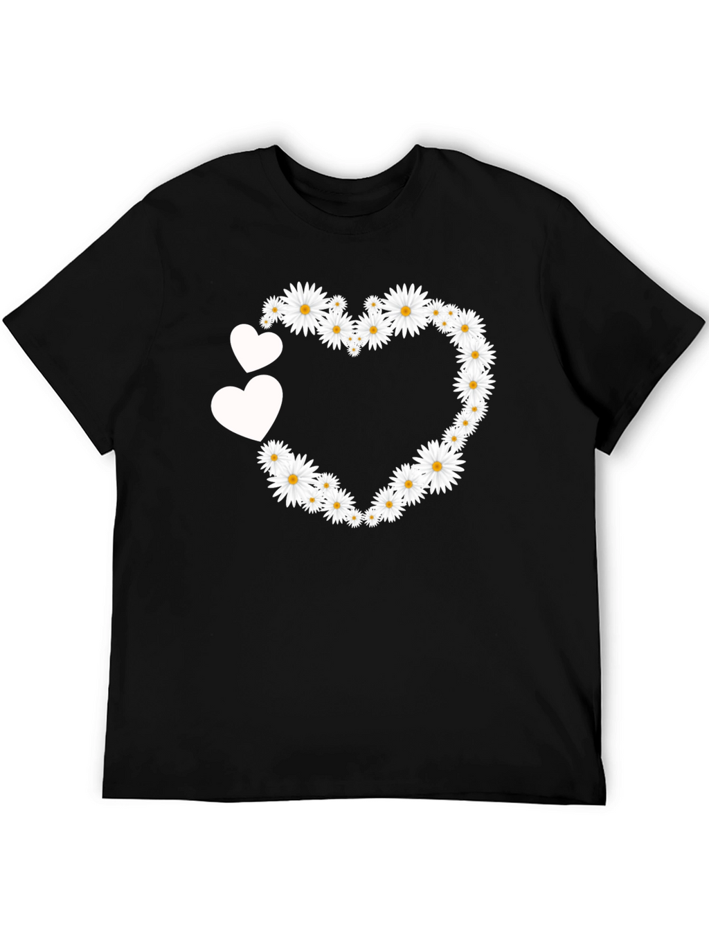 Floral Heart Tee - Cute Daisy Love T-Shirt