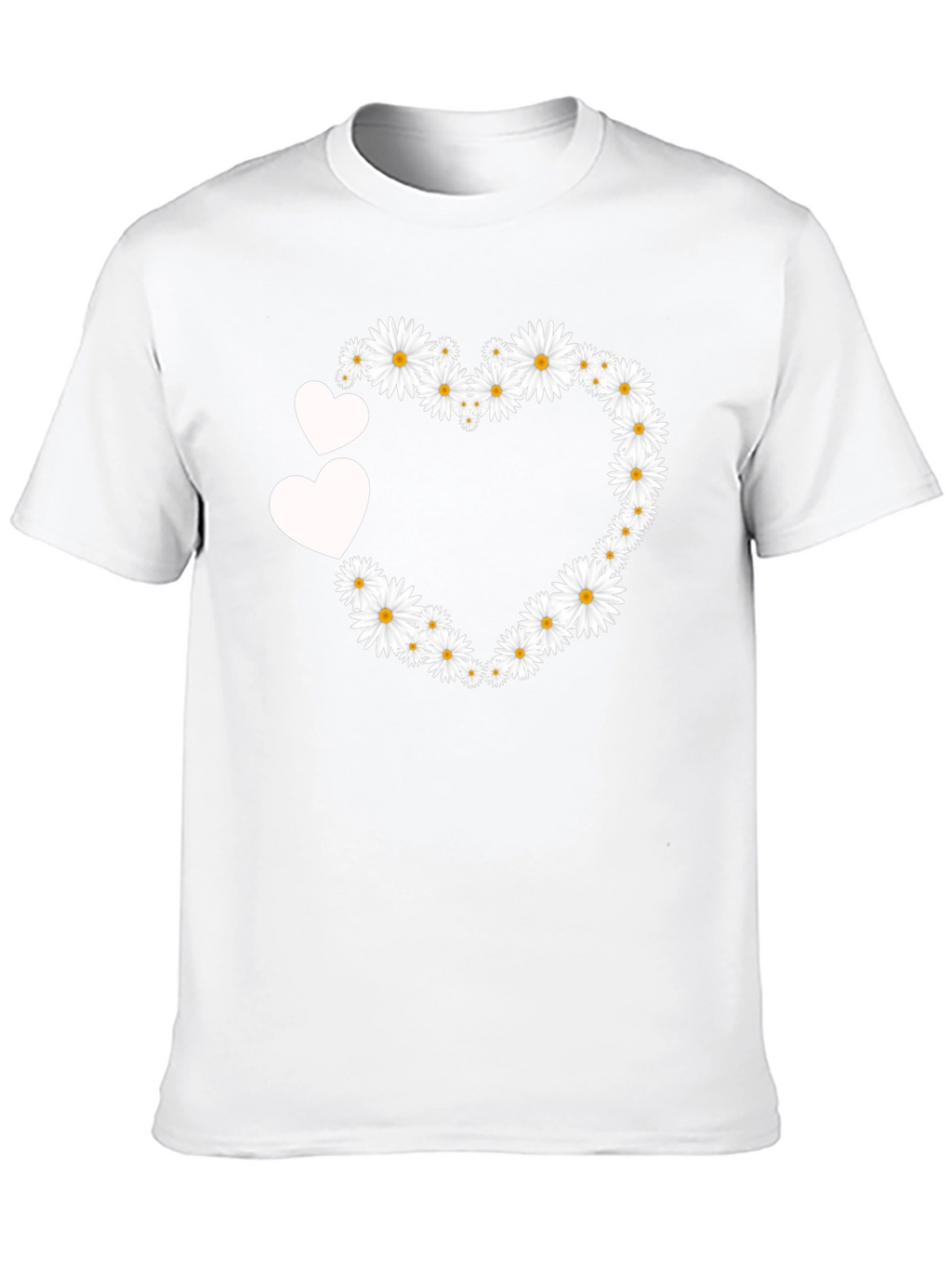 Floral Heart Tee - Cute Daisy Love T-Shirt