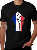 France Flag Fist T-Shirt