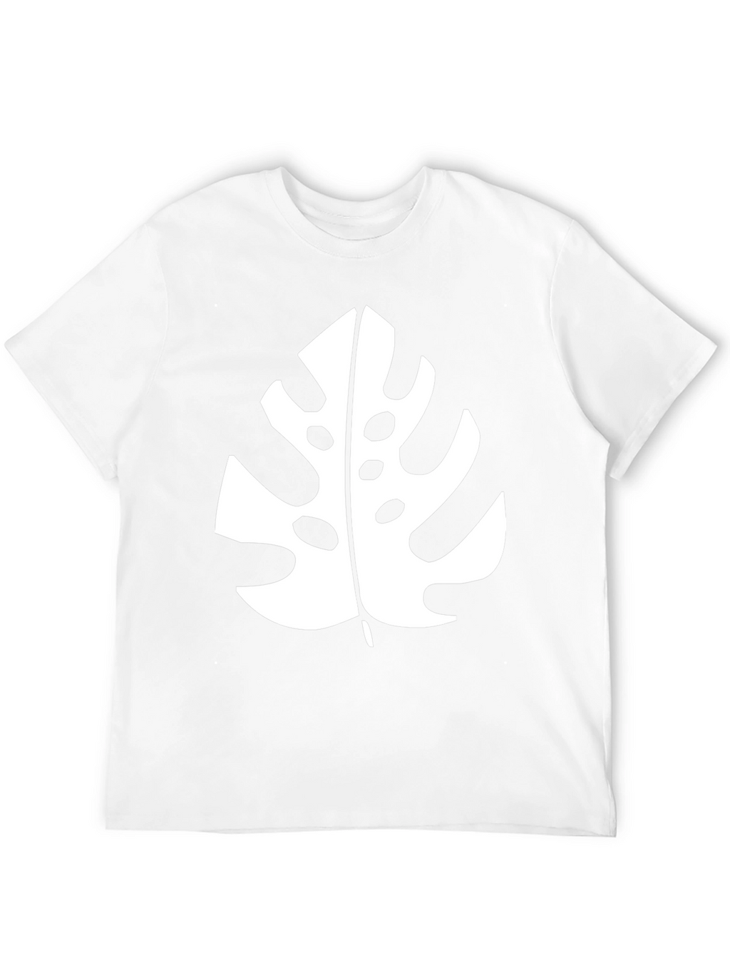 Tropical Monstera Leaf Graphic Black T-Shirt