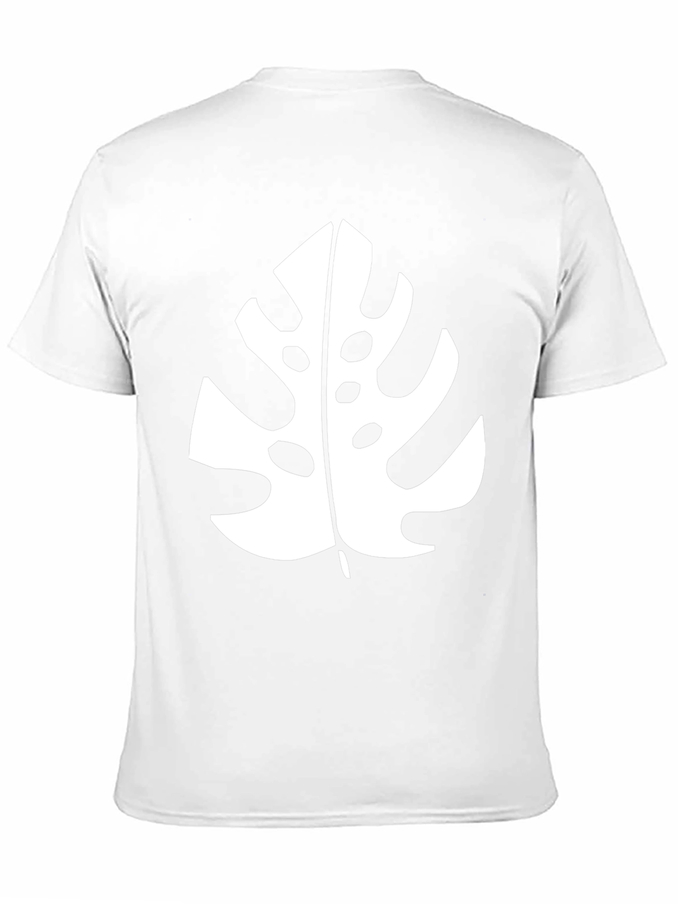Tropical Monstera Leaf Graphic Black T-Shirt
