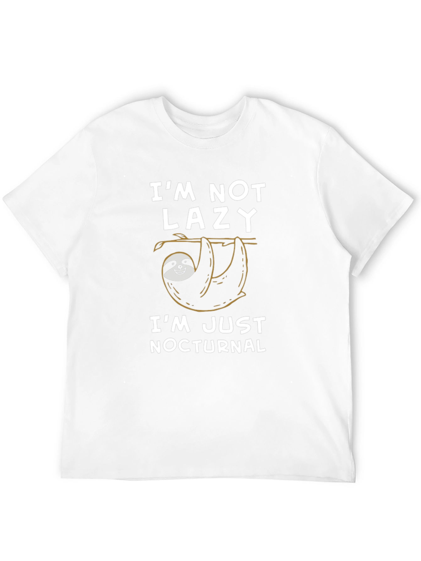 Im Not Lazy Im Nocturnal Sloth Graphic Tee