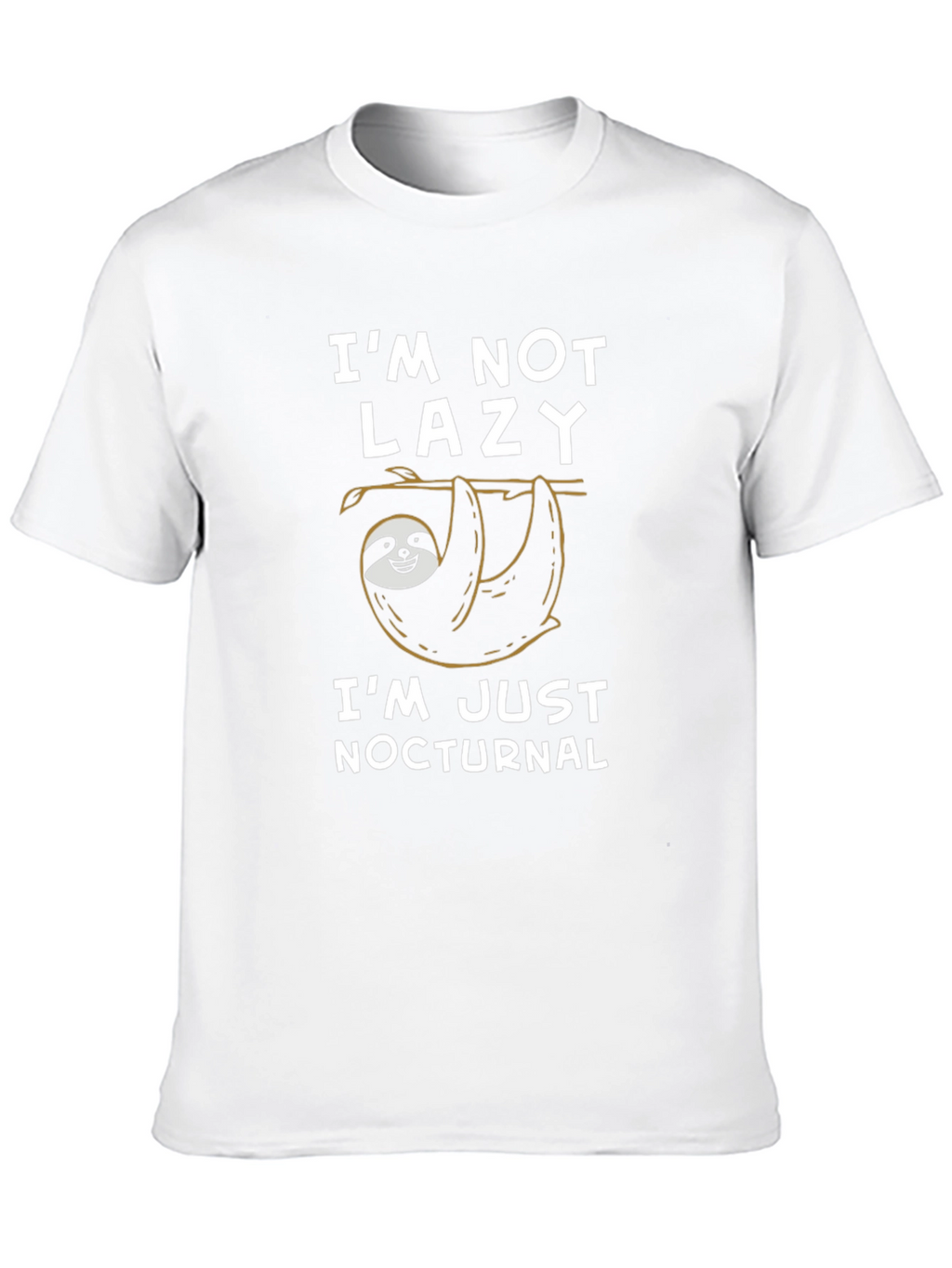 Im Not Lazy Im Nocturnal Sloth Graphic Tee