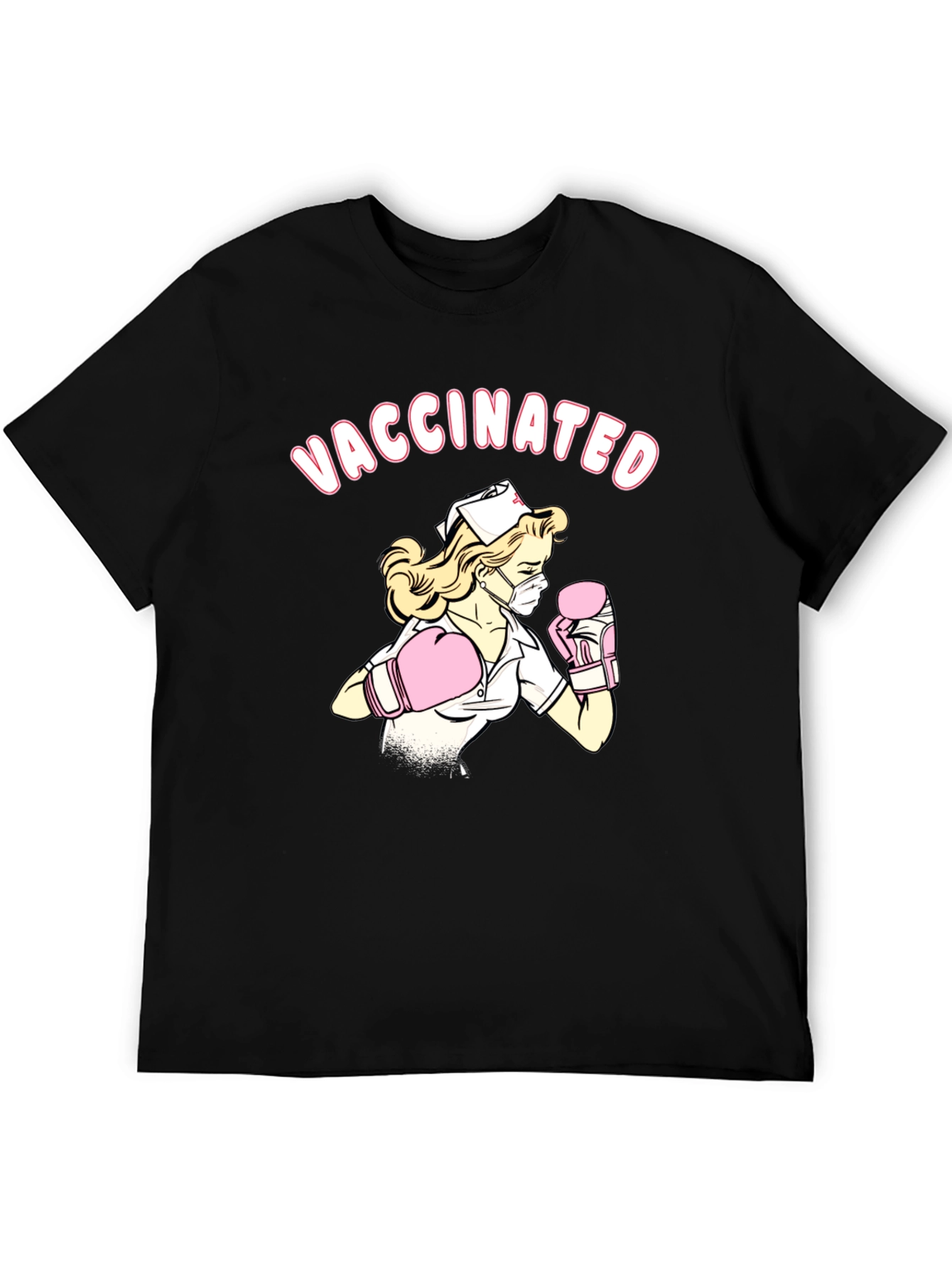 Vaccinated Nurse T-Shirt - Black