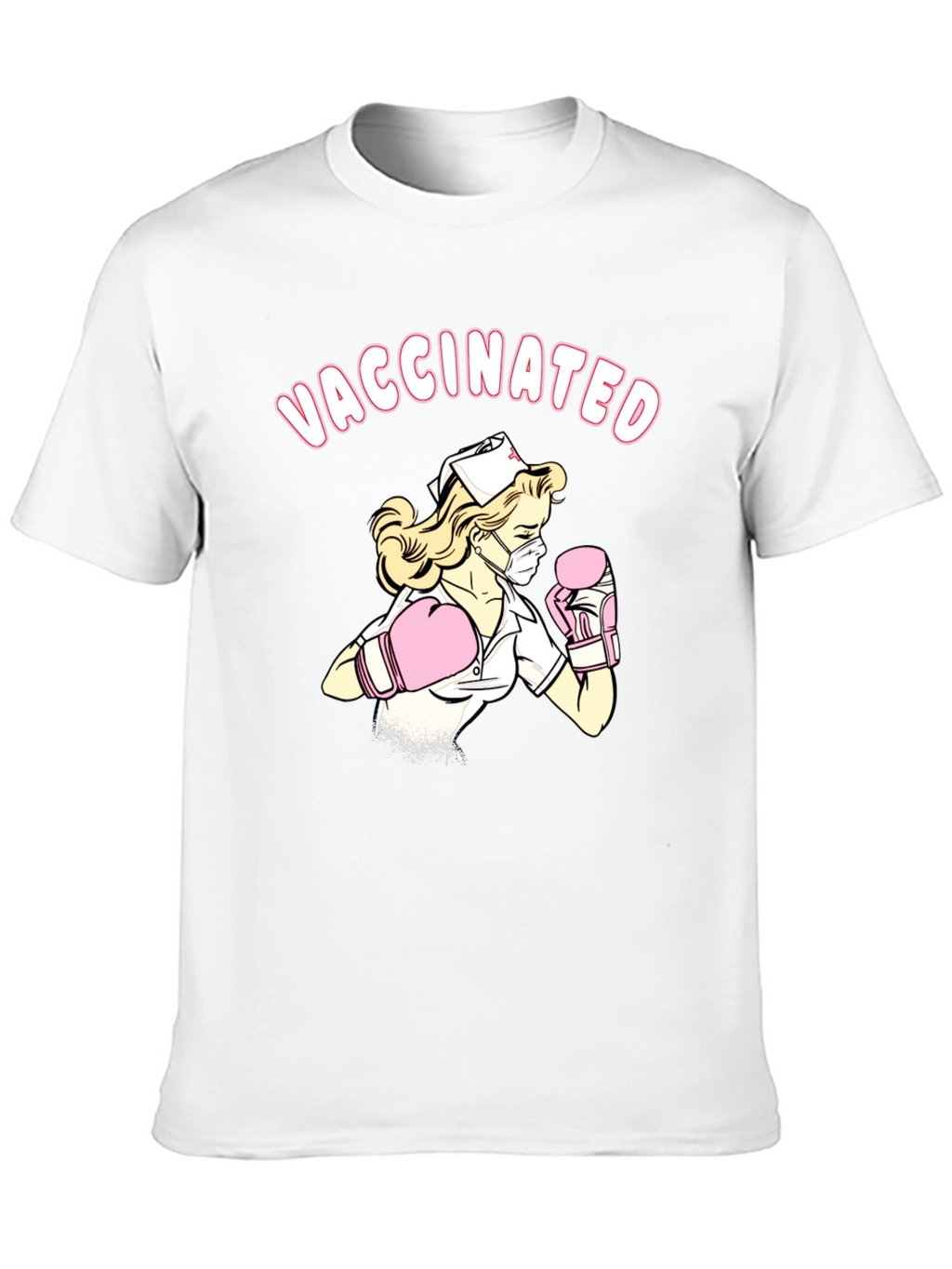 Vaccinated Nurse T-Shirt - Black