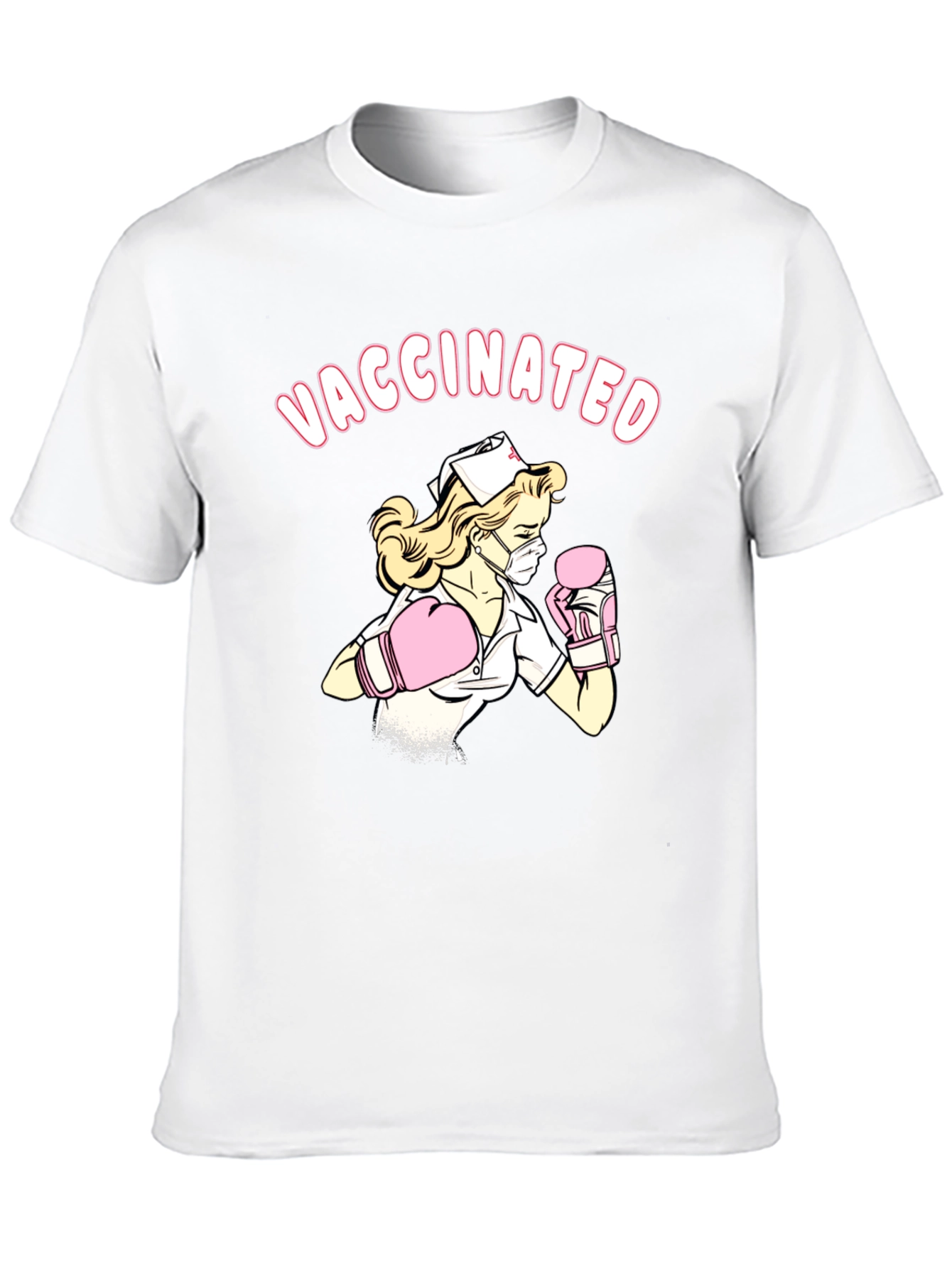 Vaccinated Nurse T-Shirt - Black