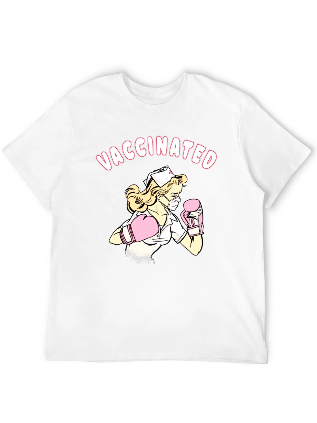 Vaccinated Nurse T-Shirt - Black