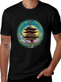 Pagoda T-Shirt - Unique Artistic Design