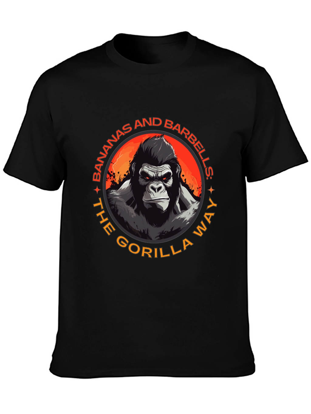 Gorilla Way T-Shirt: Bananas & Barbells Gym Wear