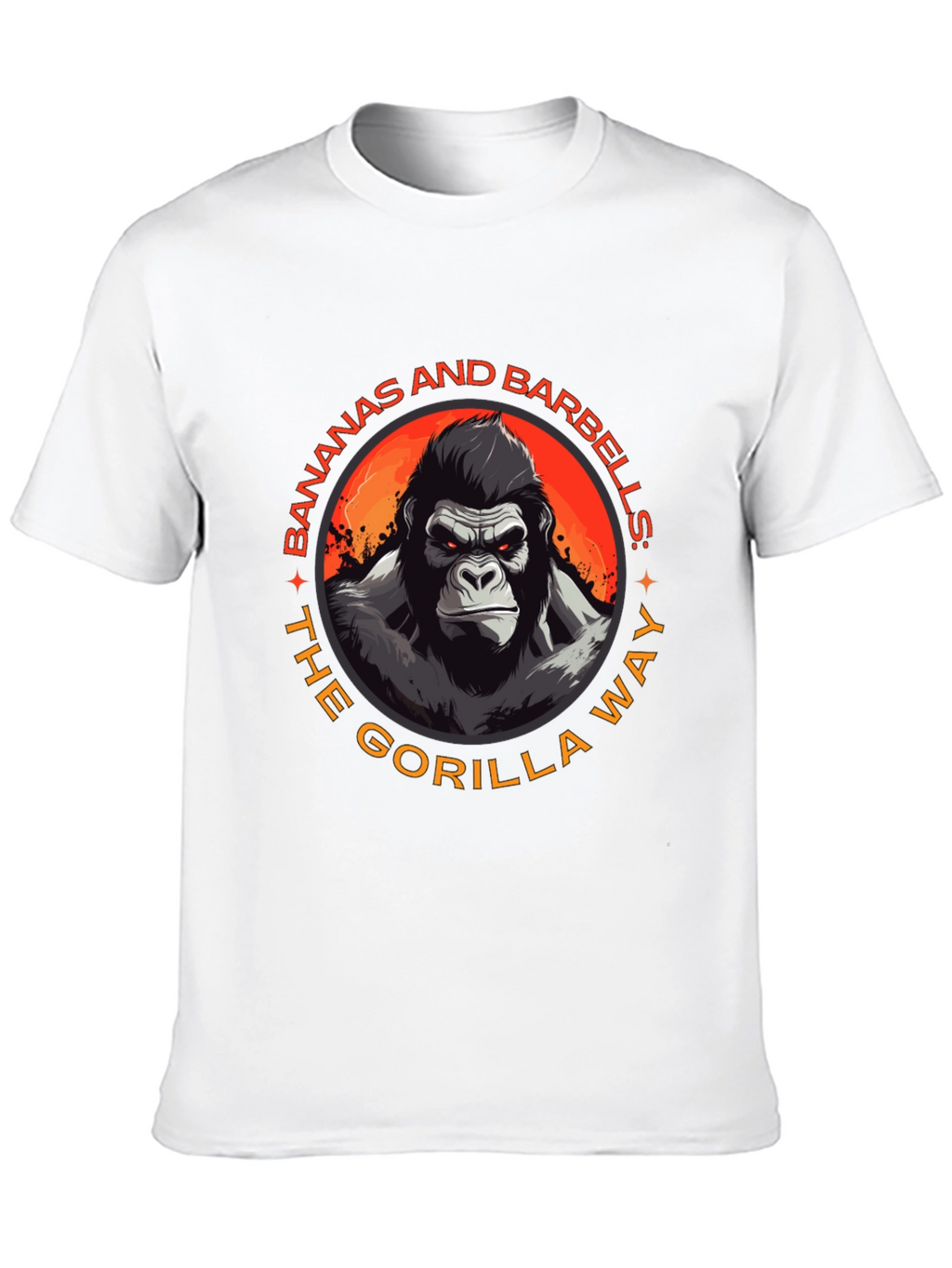 Gorilla Way T-Shirt: Bananas & Barbells Gym Wear