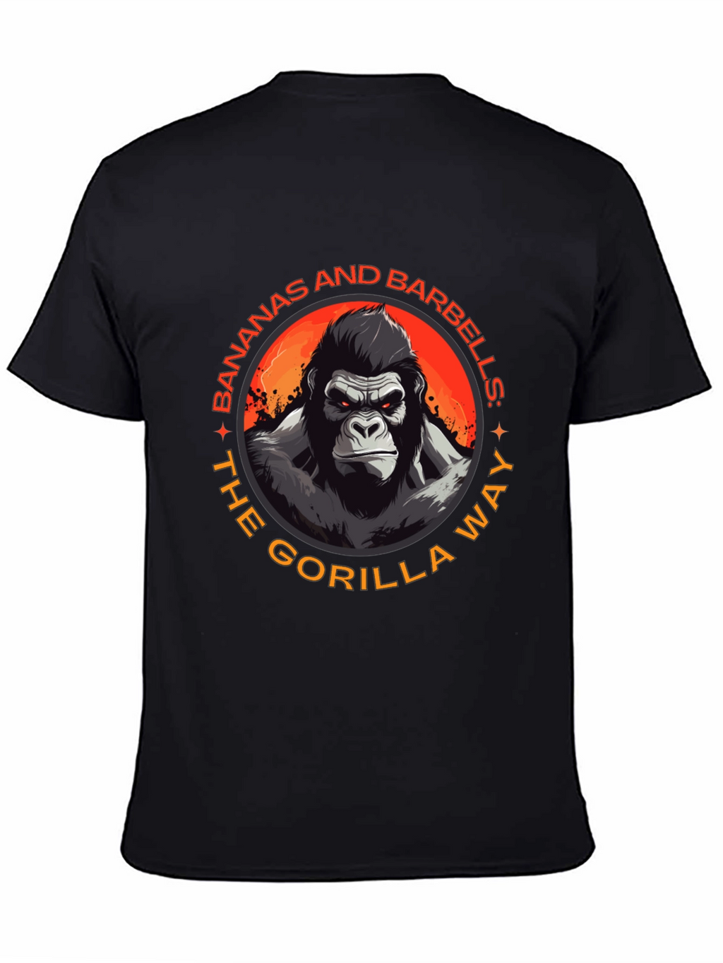 Gorilla Way T-Shirt: Bananas & Barbells Gym Wear