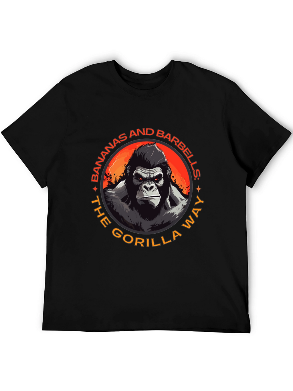 Gorilla Way T-Shirt: Bananas & Barbells Gym Wear